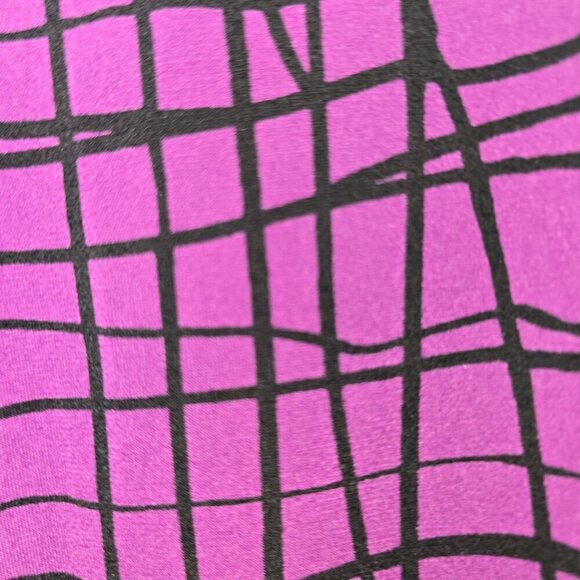 Worthington Fun Black Purple Blouse Large - Picture 2 of 7